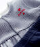 Body leggings a righe bebè in tubique in cotone biologico blu SMOKING/bianco MARSHMALLOW